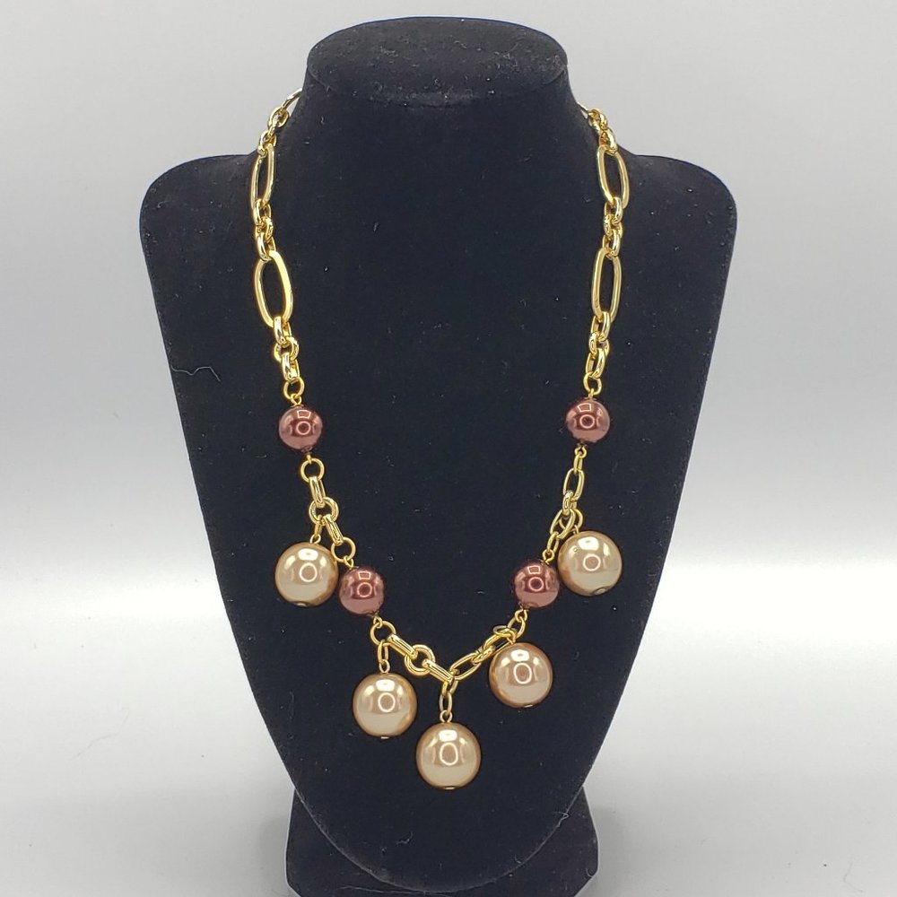 Statement Geometric Bead Design Necklace